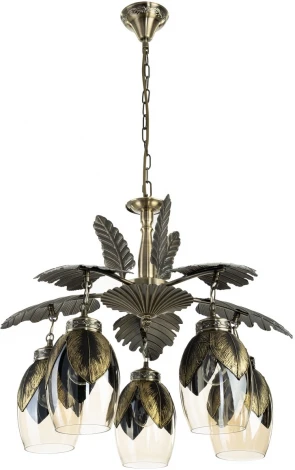 Подвесная люстра Citilux Garuda CL420153 (220V, на цепи, листья)
