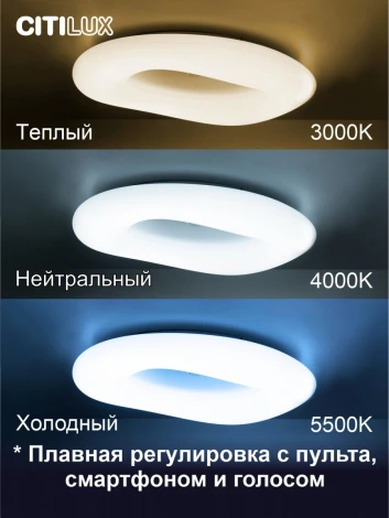 Подвесной светильник Citilux Стратус Смарт CL732A800G (LED, 220V, умный дом - Алиса, Маруся, круглые, кольцо)