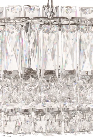 Подвесная люстра Fluorite Vetto FL1054-6P (LED, 220V, хрусталь, на тросе, круглые)