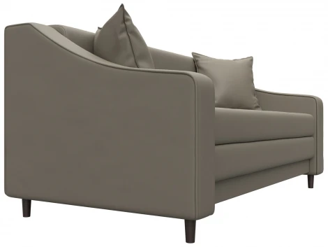 Диван прямой Лига-071 (ЛДСП,Брус,Фанера/Дерево/Экокожа/Бежевый) Лига Диванов 129769