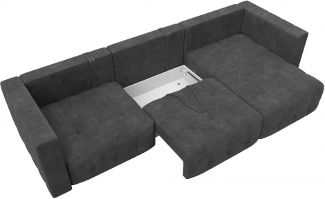 Диван угловой Лига-052 НПБ Лонг угол универсальный Лига Диванов (Велюр) арт.128831