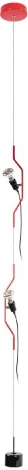 Подвесной светильник Loft It Parentesi 10346/2 Red (220V, выключатель)