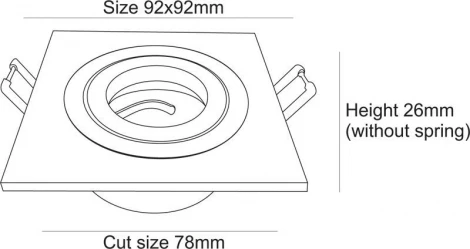 Встраиваемый точечный светильник Deko-Light 110421