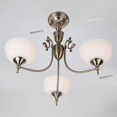 Потолочная люстра Eurosvet Lira 60053/3 античная бронза