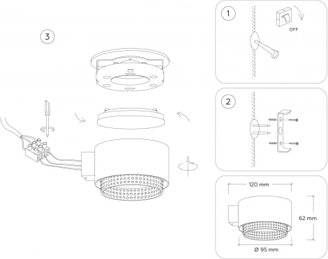 Настенный светильник Ambrella Techno Spot TN71296 (220V, круглые)
