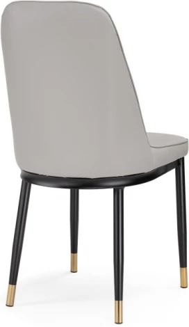 Стул на металлокаркасе Woodville Flor light gray / black