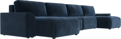 Диван п-образный Лига-048 НПБ лонг Лига Диванов (Велюр) арт.128356