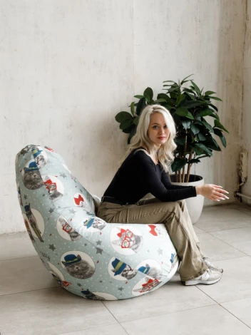 Кресло мешок Dreambag Груша Кошки (XL, Классический) 5006921