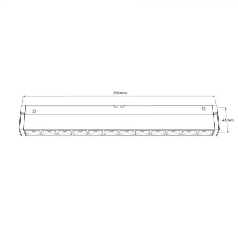 Трековый светильник Downlight магнитный 12V 48W RAUMBERG GRILL3012Bk 3000K (LED)