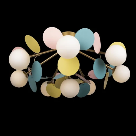 Потолочная люстра Loft It Matisse 10008/8C Mult (для детской, 220V, шарики, для девочки)