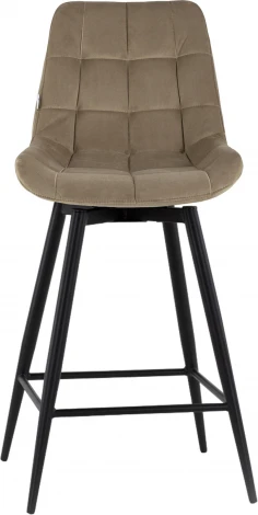 Стул полубарный Флекс с поворотным механизмом велюр капучино Stool Group арт.УТ000040028