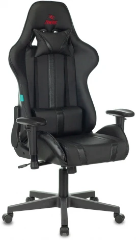 Кресло игровое Zombie A4 черный эко.кожа с подголов. крестовина пластик