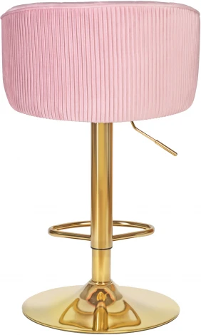 Стул барный DOBRIN DARCY GOLD (розовый велюр (1922-16)) 5025_GoldBase-LM GOLD, цвет сиденья розовый (1922-16), основания золото