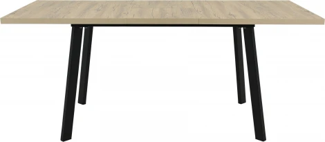 Стол Аврора Осло 140, Дуб Сильверджек Ореховый, Чёрный