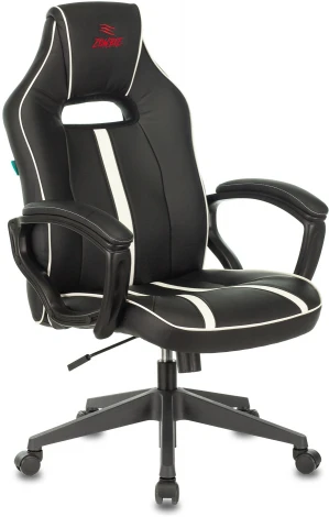 Кресло игровое Zombie A3 черный/белый эко.кожа крестовина пластик