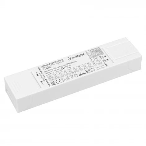 Блок питания SPV-SP-46-PFC-ZIGBEE-RF (46W, 9-53V, 0.6-1.05A, 2.4GHz) (Arlight, IP20 Пластик, 5 лет) 046173