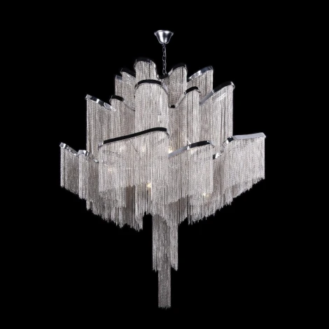 Подвесная люстра каскадная большая Loft It Stream 10208/800 Smoke (220V, на цепи)