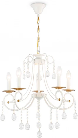 Подвесная люстра с хрусталем Ambrella Classic TR4916 (220V, подвески, на цепи, подсвечник, свеча)