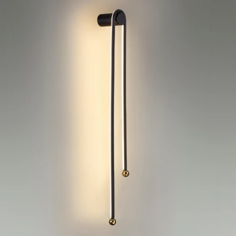 Настенный светильник Odeon Light Memfi 6633/18WL металл/черный/акрил IP20 LED 18W 3000K 220V