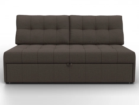 Диван прямой Лига-107 (160) (ЛДСП,Брус,Фанера,Рогожка/Коричневый) Лига Диванов 134913