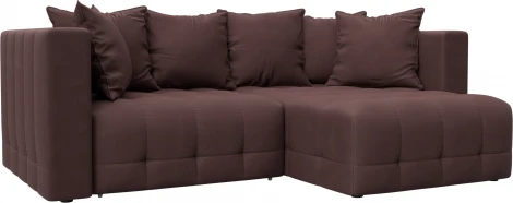 Диван угловой Лига-052 НПБ угол универсальный Лига Диванов (Замша) арт.128814