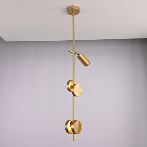 Потолочный светильник со спот на штангеом Сhody H130 Brass By ImperiumLoft Chody01 (LED, 220V)
