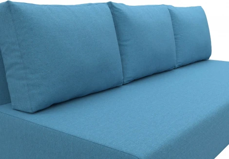 Диван прямой Лига-033 (Голубой/Рогожка) Лига Диванов арт.124713