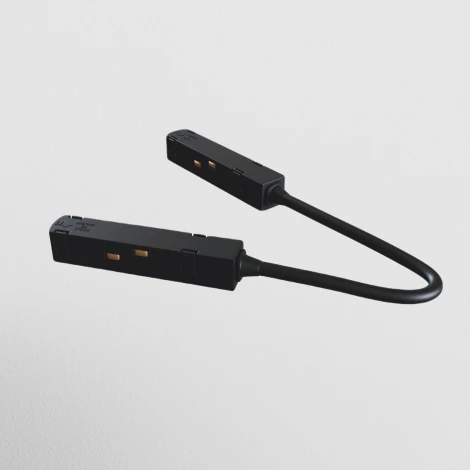 Коннектор питания угловой Gravity черный (магнитный) Maytoni Technical TRA004CPC-22B (48V)