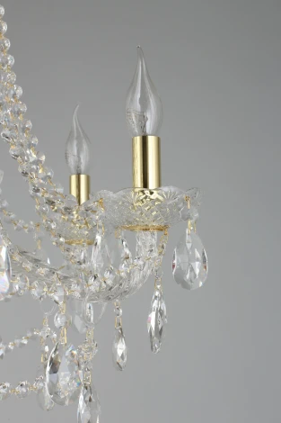 Подвесная люстра Aployt Koletta APL.755.13.06 (220V, хрусталь, на цепи, свеча)