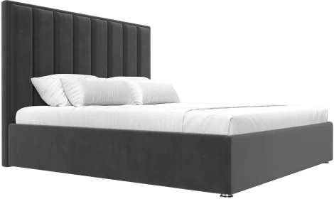 Кровать интерьерная Афродита 180 (Серый/Велюр) Лига Диванов арт.120581