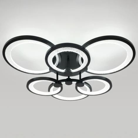 Потолочная люстра на штанге светодиодная с пультом ЭРА Odry CLL-1-117-RC BK