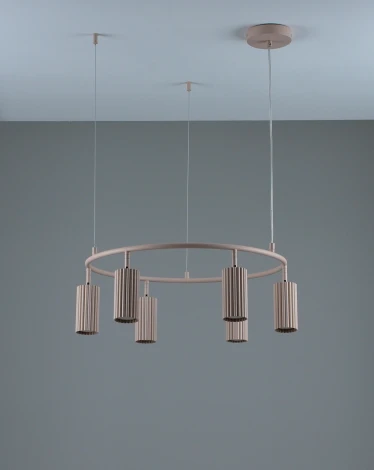 Подвесная люстра кольцо Moderli Cora V11603-6P (220V, на тросе, кольцо)