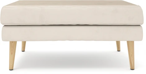 Банкетка Arsko Корс 1 молочный велюр