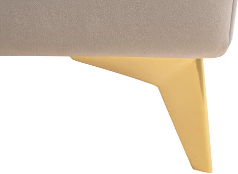 Кровать Siena без мех.велюр бежевый Colt002 199*222*116см Garda Decor арт.Siena2К-160-Colt002