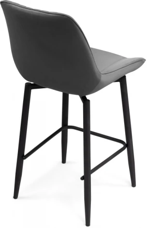 Полубарный стул Notta Седа К крутящийся темно-серый / черный 520601