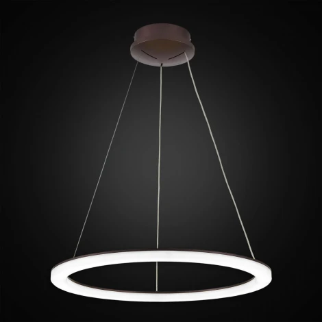 Подвесной светильник светодиодный с пультом и регулировкой цветовой температуры Электрон CL710B65S (220V, на тросе, кольцо)