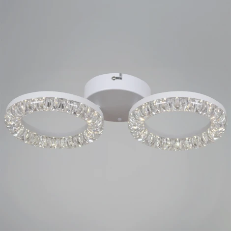 Потолочная люстра светодиодная с регулировкой цветовой температуры, яркости и ночным режимом Reluce 09847-0.3-02A WH