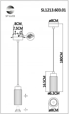 Подвесной светильник ST Luce Kendo SL1213.603.01