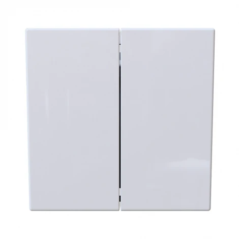 Кнопка звонка двухклавишная (белый глянцевый) Jasmart FD FD3020W