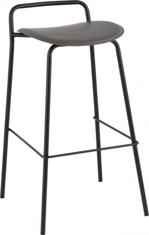 Стул барный Mantis экокожа Темно-серый Stool Group (арт.УТ000038915)