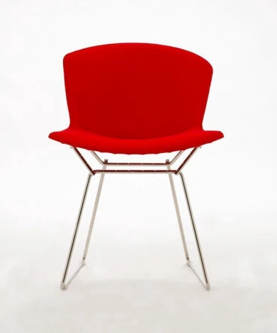 Стул Bertoia с обивкой Красный ткань