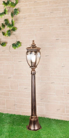 Наземный фонарь Elektrostandard Andromeda черное золото GLYF-8024F (220V, под старину, IP44)