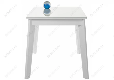 Стеклянный стол Woodville Арья белый / белая шагрень 368706