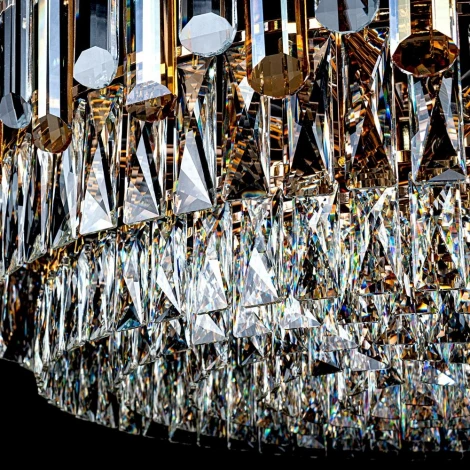 Подвесная люстра хрустальная Modelux MODELUX ML.9006.16 GD-BR