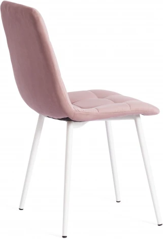 Стул CHILLY MAX / 1 шт. в упаковке (Велюр,Металл  /Розовый,Белый)