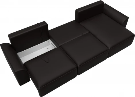 Диван угловой Лига-048 НПБ лонг Лига Диванов (Экокожа) арт.128495