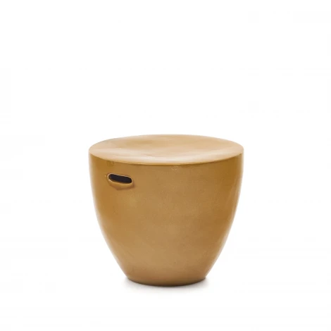 Mesquida Приставной столик из керамики горчичный La Forma (ex Julia Grup) 193432