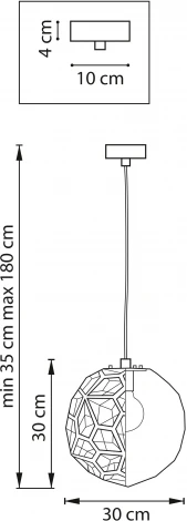 Подвесной светильник Lightstar Fermo 724014 (220V, на проводе, шар)