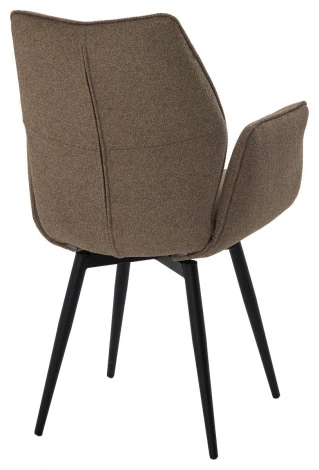 Стул ГРИН 360 град. поворот. цвет NS-05 Капучино, букле / черный каркас M-City 64744