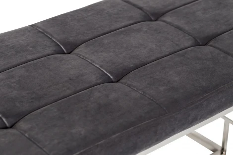 Банкетка Garda Decor 47ED-BEN005-GR (Хром/Серый)